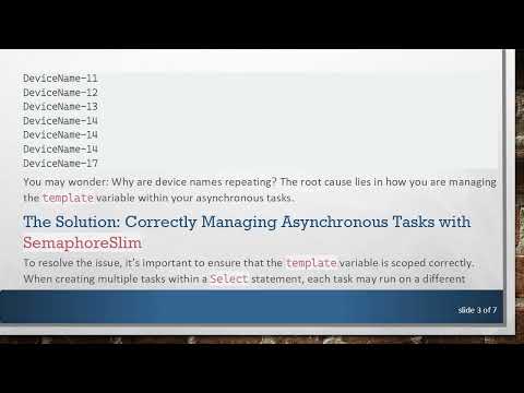 Throttle Your Async Tasks in C#  with SemaphoreSlim for Efficient Device Management