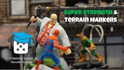 Heroclix Tutorial: Super Strength and Terrain Markers, featuring Spider-Man Beyond Amazing (2023)