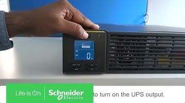 How to Turn on UPS SRV2KL-IN Through Display | Schneider Electric Support