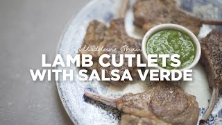 Lamb cutlets with salsa verde ...