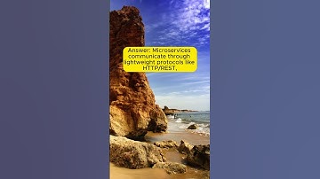 How do microservices communicate with each other in a distributed system?