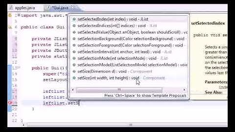 Java Programming Tutorial   70   Multiple Selection List
