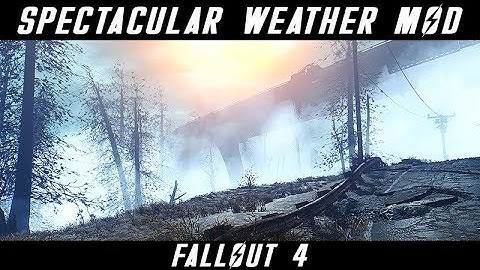 MY NEW FAVORITE WEATHER - MISTY PINES OVERHAUL | Fallout 4 Ultra ENB Graphics
