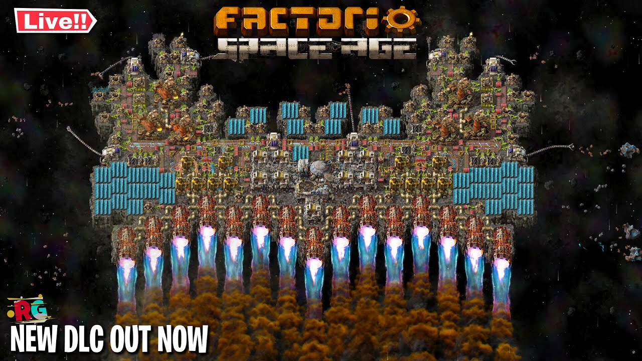 🔴 Live: Factorio Space Age DLC Out Now | Factorio 2.0 Live | FRESH ...