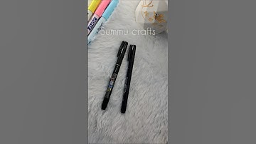 Tombow fudenosuke brush pen Review #shorts #artandcraft #summucrafts ##unboxing