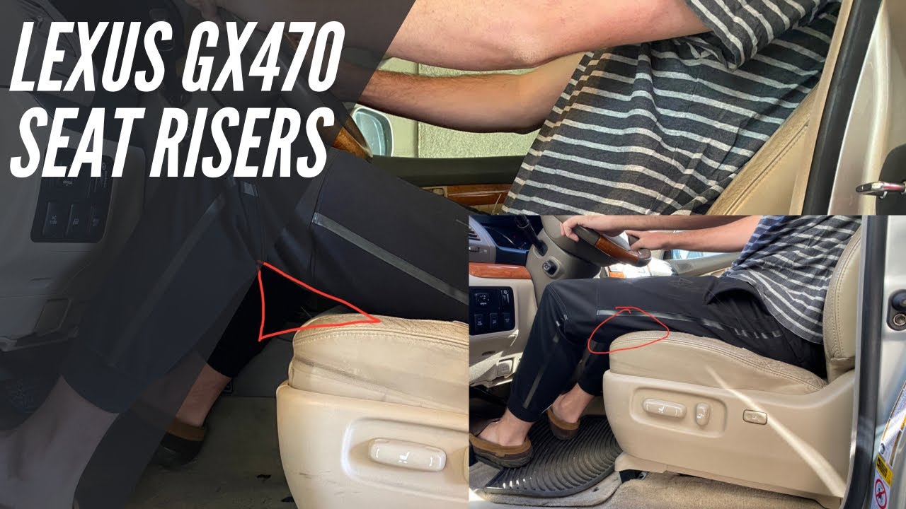 Driver Seat Riser The BEST MOD for Lexus GX470 Driver Comfort (Seat Risers Install) - YouTube