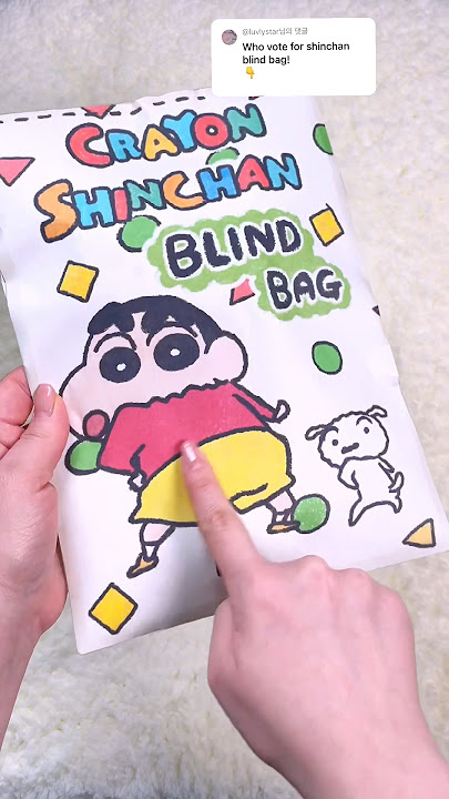 Crayon shinchan Blind Bag😊 #paperdiy #asmr #blindbag #diy #satisfying #toys