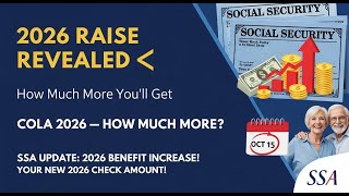 Social Security COLA 2026 Increase Explained!  Rise Next Year? | COLA Forecast Update