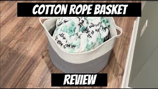 Is It The BEST Rope Basket? (Extra Large Cotton Rope Basket Review)