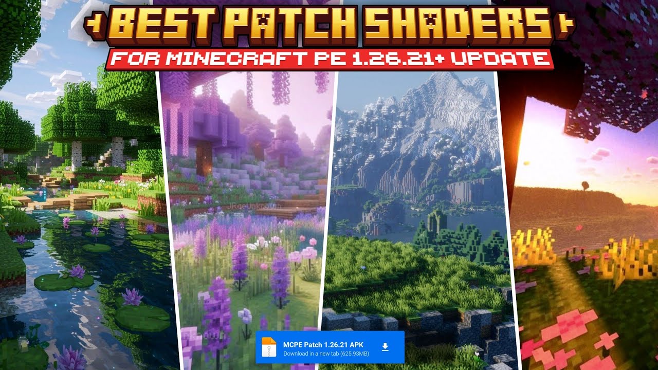 Top 3 Best Shaders for Minecraft Patch 1.26.21 Update | MCPE Patch 26. ...