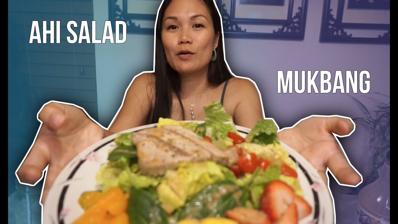 AHI SALAD 🍱 Eating & Chewing Noises MUKBANG YouTube