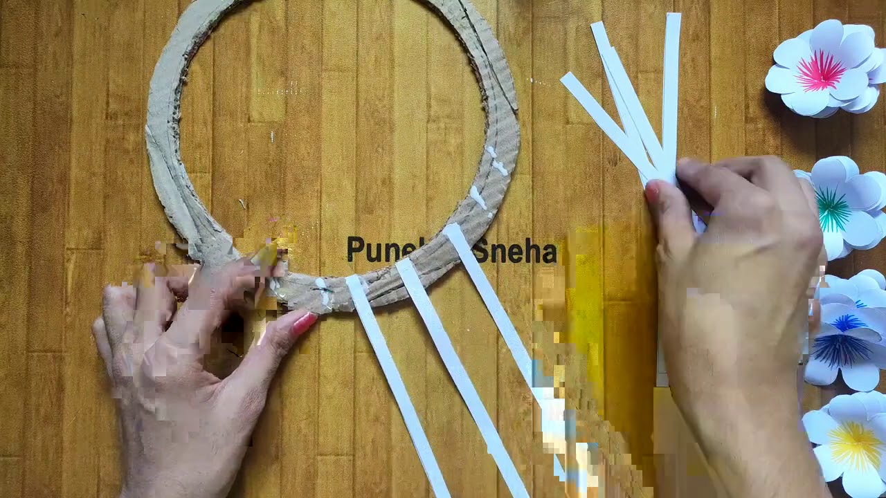 DIY Cardboard Wall Hanging Easy home decor ideas simple and easy wall