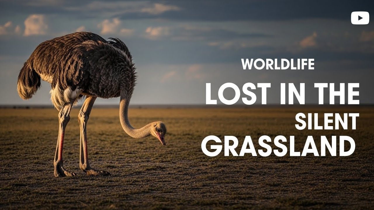 “Alone in the Silent Grassland — The Untold Survival Journey of the Ostrich”#Grassland#animalworld 