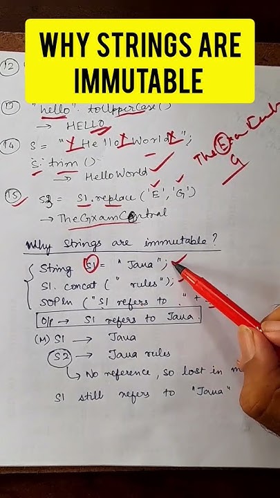 Why strings are immutable #java #javaforbeginners #coding #tutorial ...