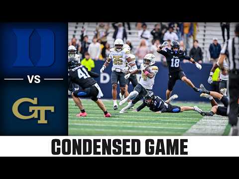 Duke vs. Georgia Tech Condensed Game | 2026 ACC Football