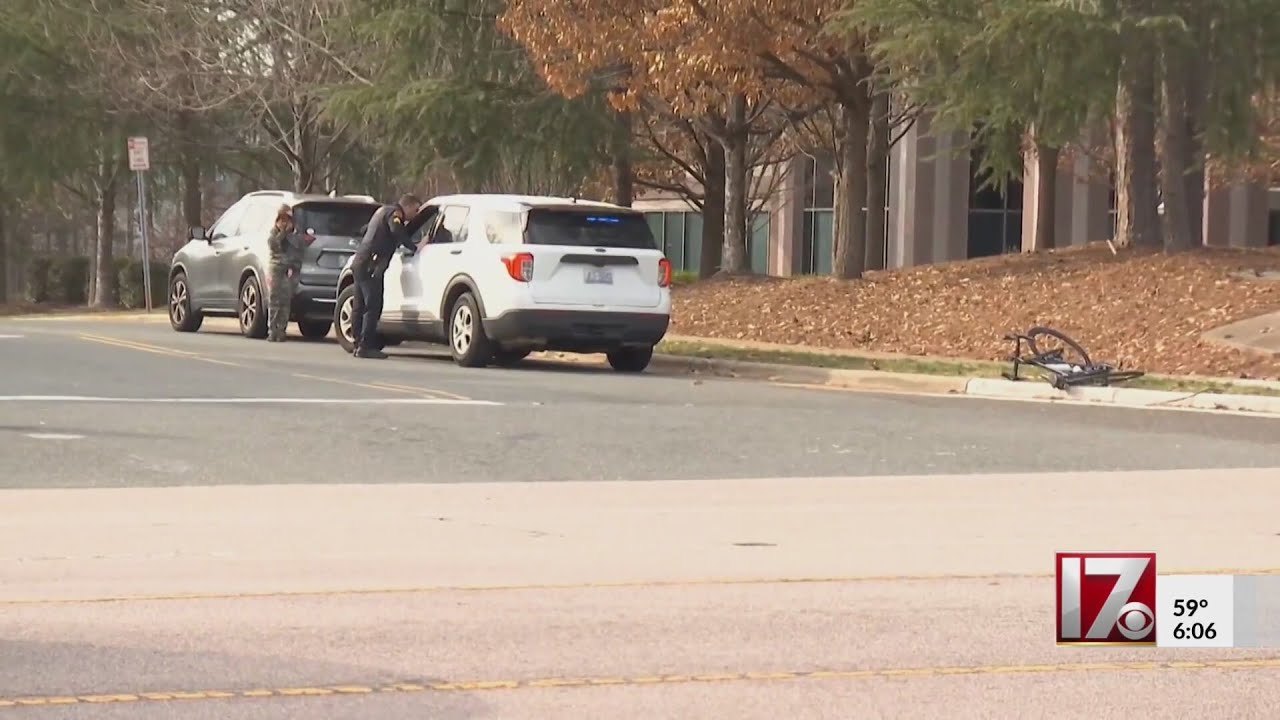 Raleigh police investigate bicyclist hit by vehicle - YouTube