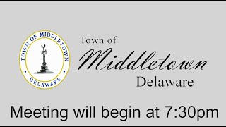 Town of Middletown Delaware - August 2026- Mayor & Council Meeting
