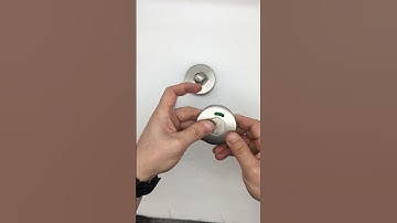 SSS And Black Stainless Steel Thumb Turn Door Lock with Indicator
