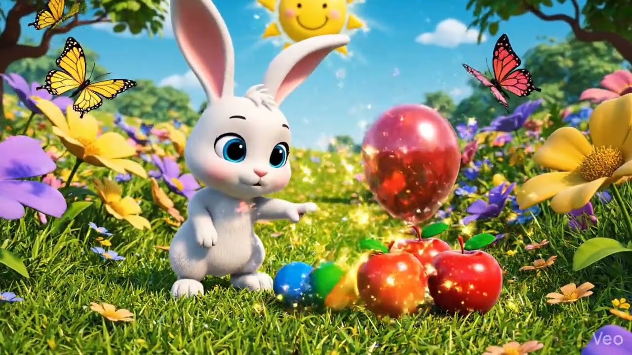 🎨🐰 Learn Colors & Numbers with Cute Bunny | Fun Educational Video for Kids