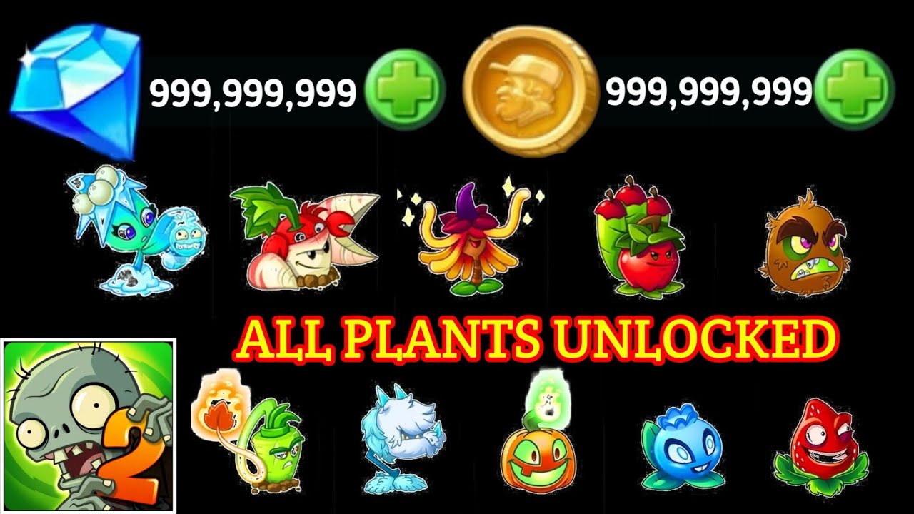 HOW TO GET UNLIMITED COINS AND GEMS IN Plants vs Zombies 2 [] ALL PLANTS  UNLOCKED 