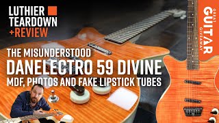 Add PHOTOS of Wood to MDF & FAKE Lipstick tubes...of course, it's a Modern Danelectro Devine!