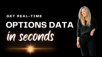 Get Real Time Options Data with Python in Seconds