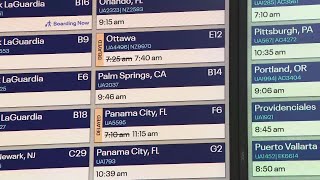 Winter storms causing flight delays and cancelations