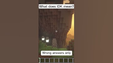 What does “IDK” mean? Give me wrong answers only! #shorts