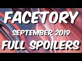 FACETORY SEPTEMBER 2019 FULL ⭐️SPOILERS PLUS COUPON⭐️