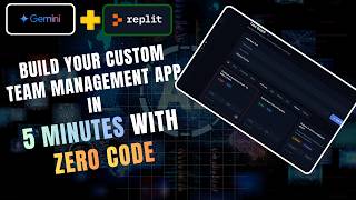I Built a Custom Team Tracker in 5 Mins (Replit Agent + Gemini)
