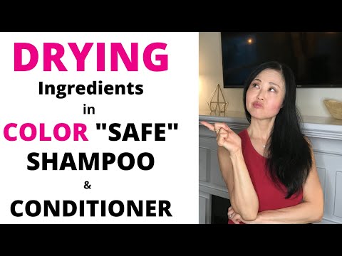 Drying INgredients in Color SAFE Shampoo and Conditioner