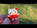 Объёмная Hello Kitty из бисера в полный рост