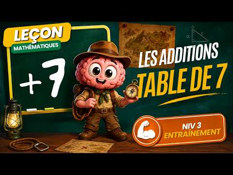 Additions — Additions - Table de 7 | Niveau 3 - Entraînement | Mathématiques
