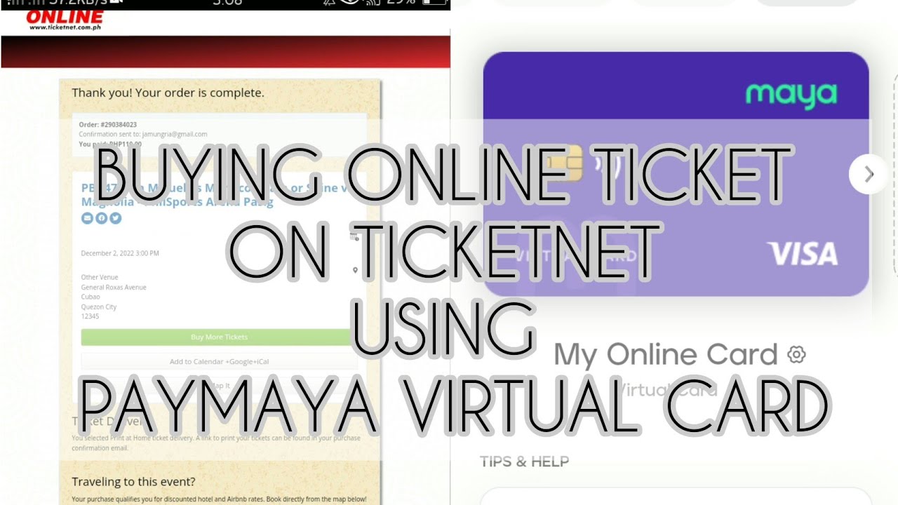How To Buy Ticket In Ticketnet Online Using Paymaya Or Maya Virtual