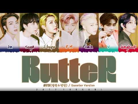 BTS - 'BUTTER' Remix (Sweeter Remix) Lyrics [Color Coded_Eng]