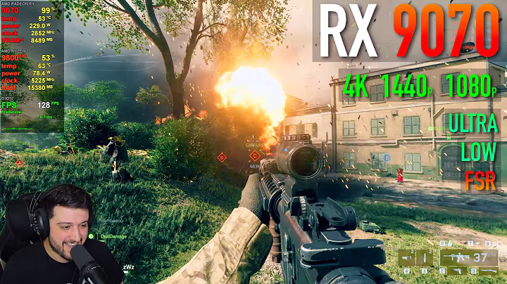 The Radeon RX 9070 in BATTLEFIELD 6 Beta!