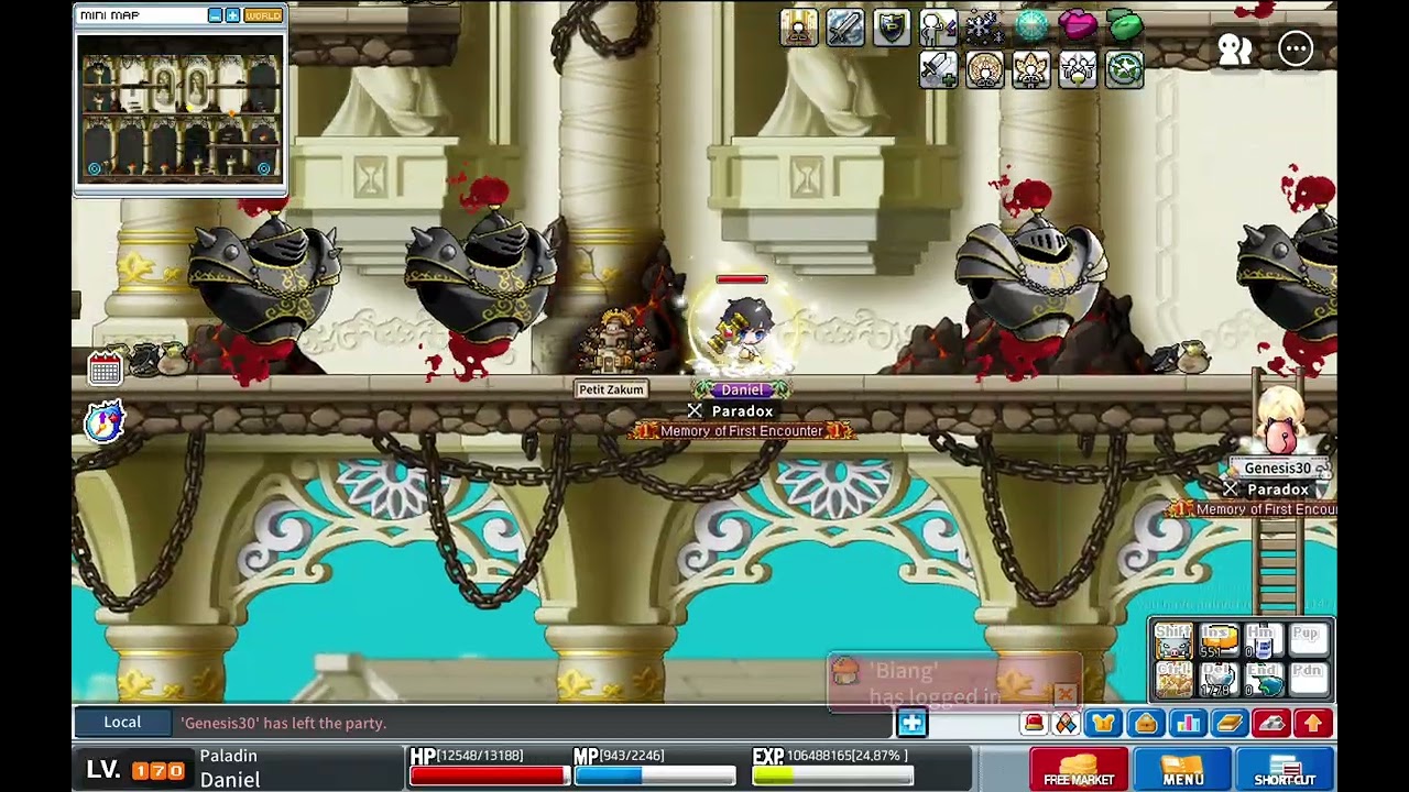 Artale (Global) 170 Paladin training at ToT O4 map - Christmas Event 4.5-4.7m exp/10 min