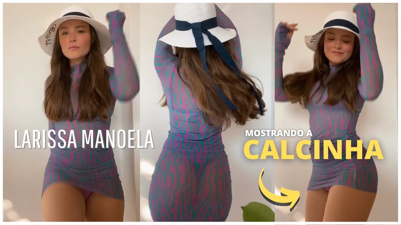 Larissa Manoela Danando Funk com Vestido Curto Ousado  Mostrando a CALCINHA 