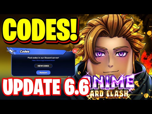 NEW* ALL WORKING UPDATE 6.6 CODES FOR ANIME CARD CLASH! ROBLOX