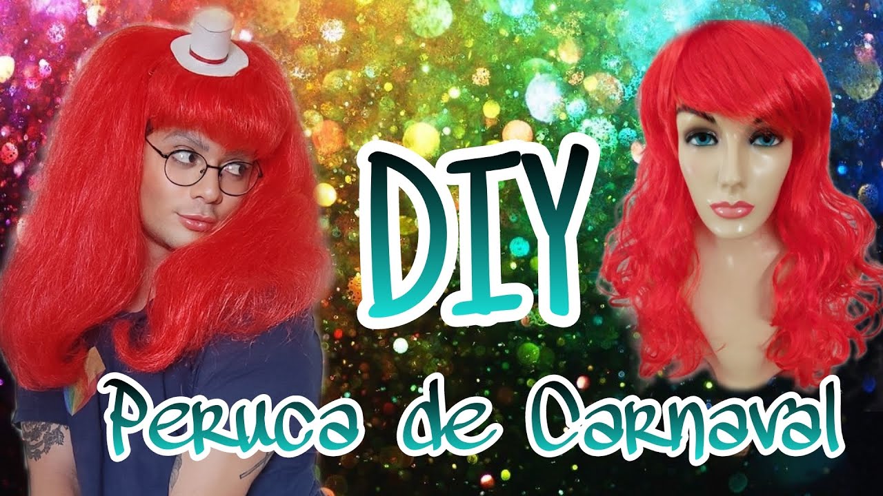 Transformando Peruca Barata de Carnaval | Tudo sobre perucas (Volume, Sem brilho e Penteado)