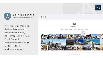 Architect - Minimal PSD Template for Architects | Themeforest Website Templates and Themes