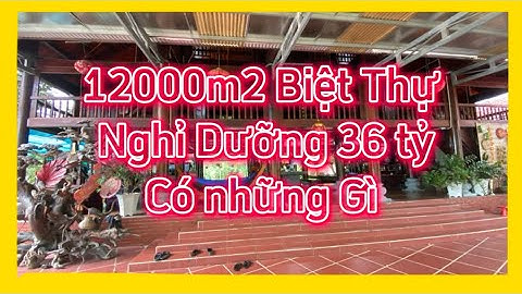 Khu Biệt Thự Sân Vườn Nghỉ Dưỡng 12000m2 Ở Trảng Bom Đồng Nai Có Những Gì 0973670770