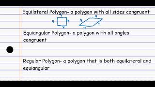 App Geo Equilateral, Equiangular, and Regular Polygons