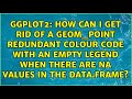 How can I get rid of a geom_point redundant colour code with an empty legend when there are NA...