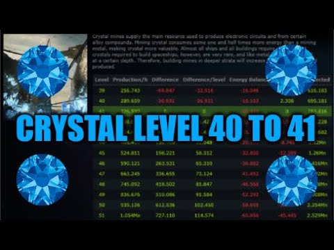 OGame: Upgrading A Crystal Mine To Level 40 to 41. Why Crystal Mines Are The WORST Mines To Upgrade