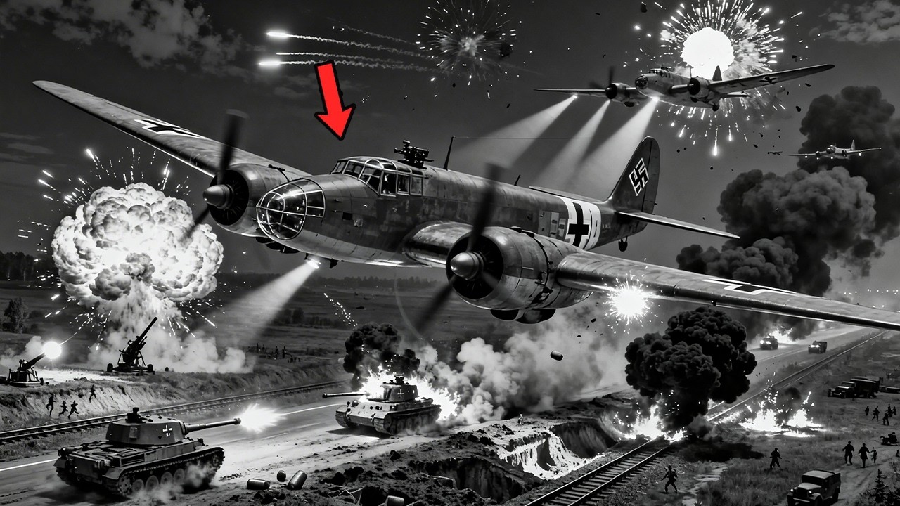 Německé bombardéry ztratily cíl — Moskva zhasla během noci