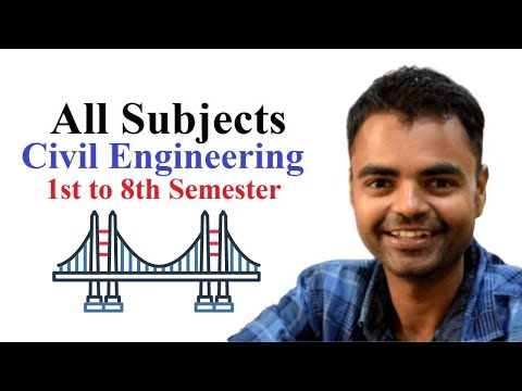 Civil Engineering Syllabus All Subjects from 1st Semester to 8th Semesters, 4 Years Civil Syllabus