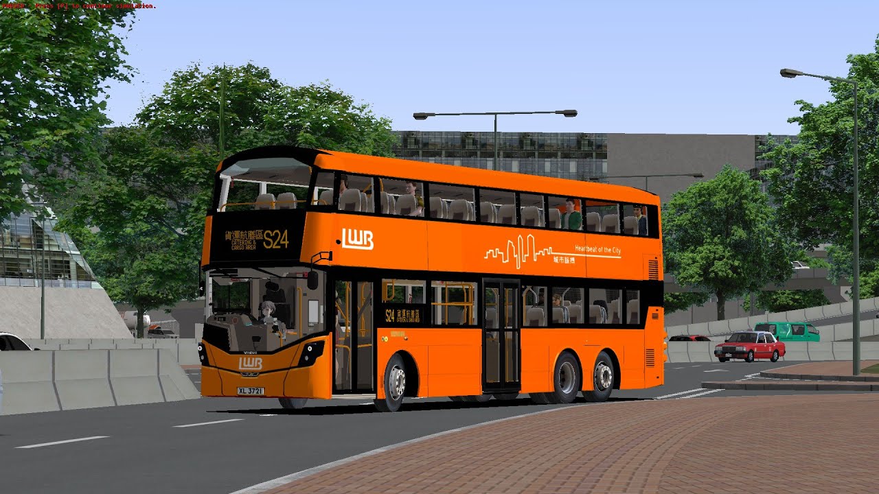 （變九巴又變龍運）【OMSI 2】LWB Cherryland S24 機場運輸大樓↺機場後勤區