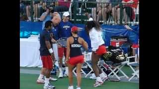Serena showing her Redfoo shuffle