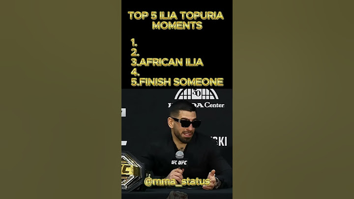 ILIA TOPURIA TOP 5 MOMENTS #ufc